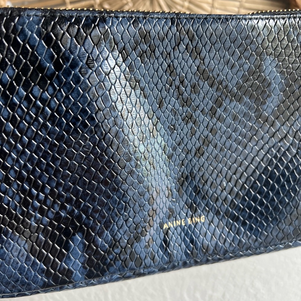 ANINE BING Bianca bag blue snake - Picture 3 of 9